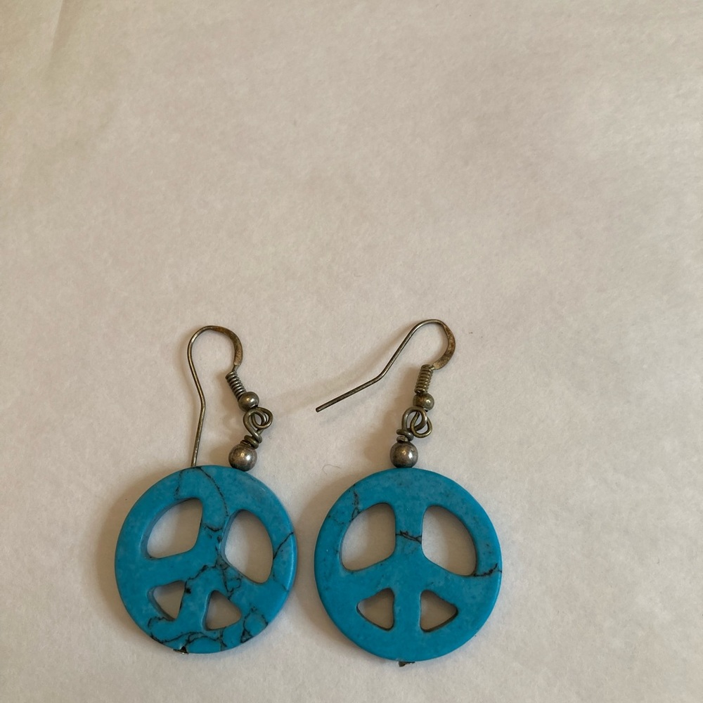 Silver and turquoise earrings